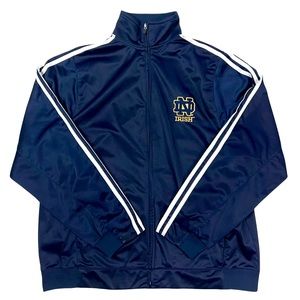 Vintage Adidas Notre Dame Fighting Irish blue track jacket size XL